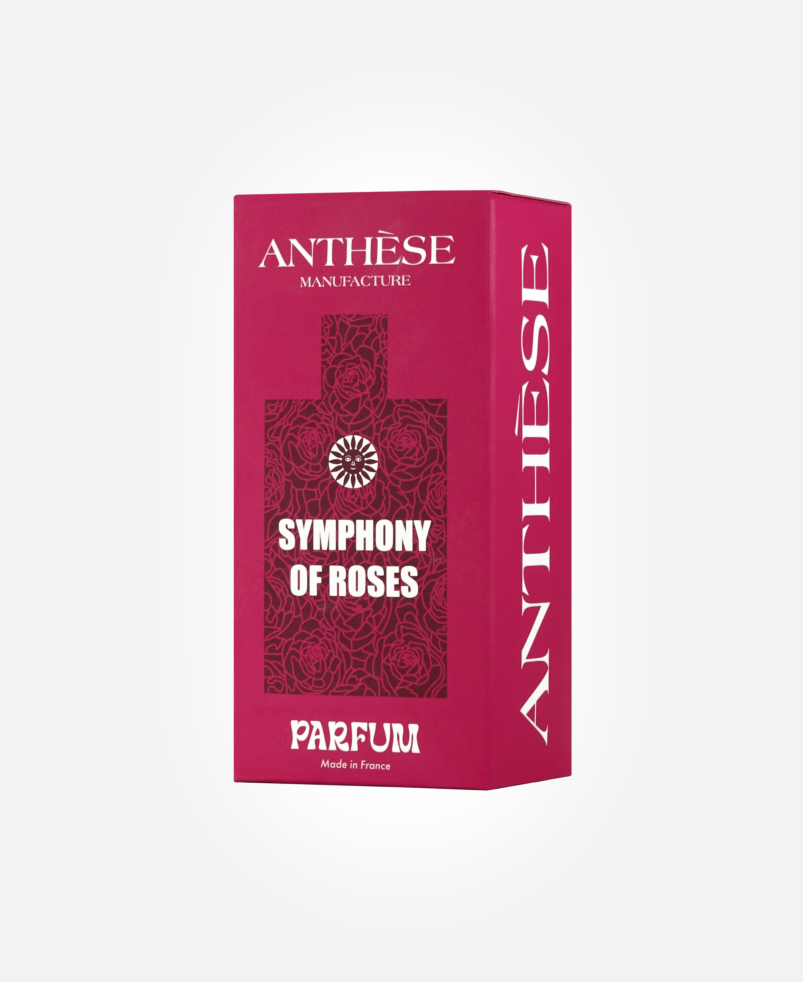 Packshot packaging du parfum Symphony of Roses de la marque Anthèse